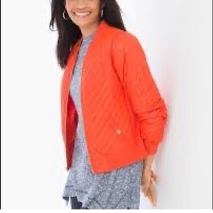 NWOT Chico’s Zenergy Bomber Jacket
